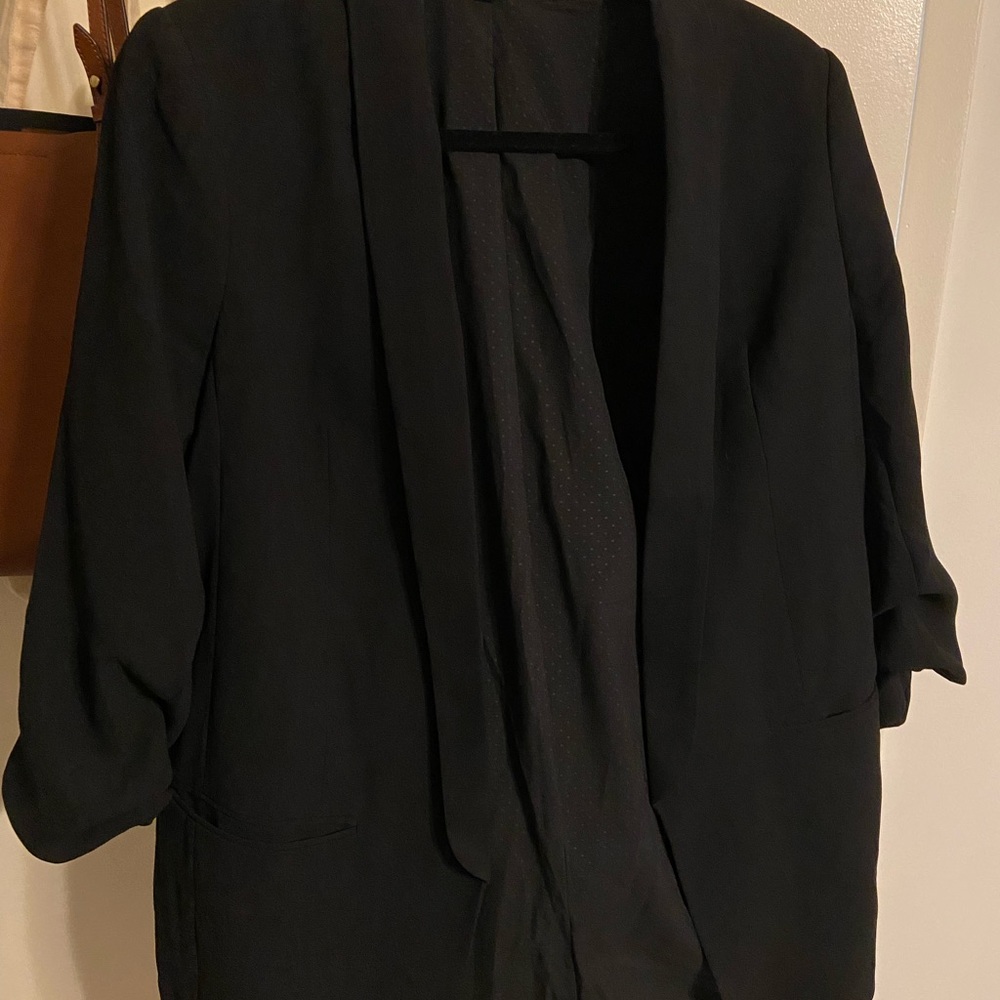 Express Boyfriend Blazer in Black